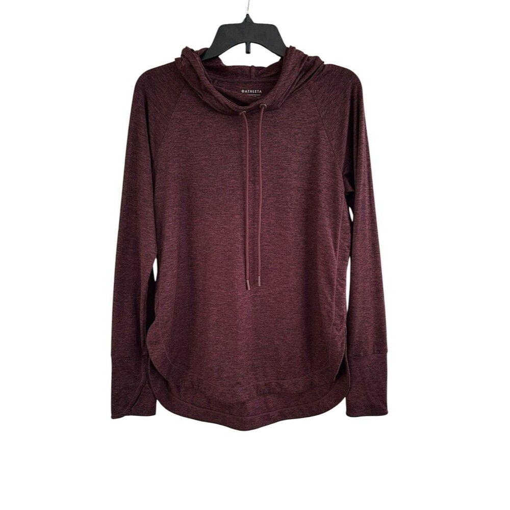 Athleta Uptempo Hoodie Sweatshirt 382882 Auberge Heather Medium